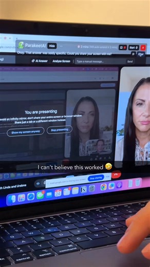 133K views · 293 reactions | interview with chatgpt is wild Comment "app" and I'll send you the link! #interview #chatgpt #ai #viralreel #viral | Parakeetai | Facebook