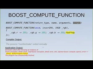 Overview Boost.Compute. C++ library for GPU computing by Oleh Fedorenko(RUS)