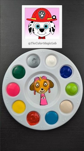 Sprunki OC Color Mixing 🤩 PAW Patrol - Skye 🐾 #sprunki #pawpatrol #sky #colormixing