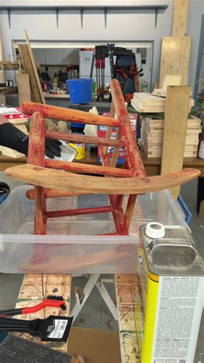 Removing Red Paint with Rockler Detail Scraper