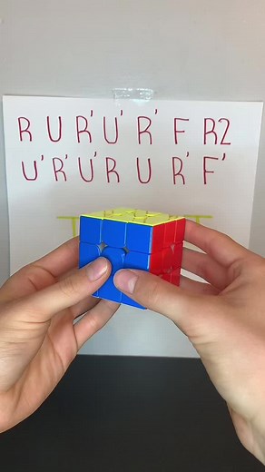 Try the T perm algorithm 🔥 #cubing #fyp #rubikscube