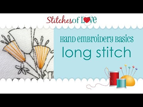Long Stitch Hand Embroidery Stitch Tutorial