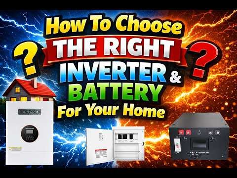 How To Choose The Right Inverter & Battery For Your Home