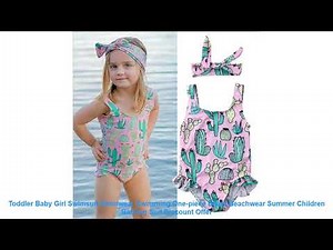 Toddler Baby Girl Swimsuit Swimwear Swimming One-piece Bikini Beachwea