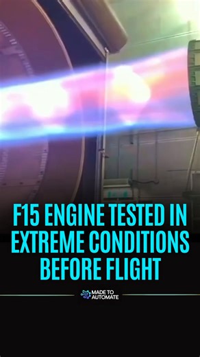 Made To Automate on Instagram: "✈️ The F-15’s powerhouse engine is tested in extreme conditions before every flight! 🔥❄️ From scorching heat to freezing cold, these engines are pushed to the limit to ensure peak performance and safety in the skies. 💪 Precision, power, and reliability that’s what keeps pilots confident and missions successful. ⚡🚀 Follow @made_to_automate for more videos like this: @made_to_automate @made_to_automate @made_to_automate #F15 #AviationPower #JetEngine #FlightTest