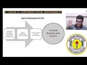 BESR Lesson 14: Corporate Social Responsibility