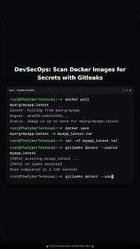 DevSecOps: Scanning Docker Images for Secrets using Gitleaks