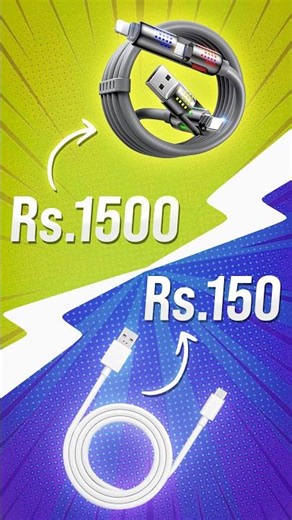 ₹150 Charging Cable vs ₹1500 Unbreakable Cable! #shorts