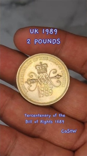 COIN COLLECTING: UK 1989 TWO POUNDS #coin #treasuresearch #coinworthmoney #coincollection #collect