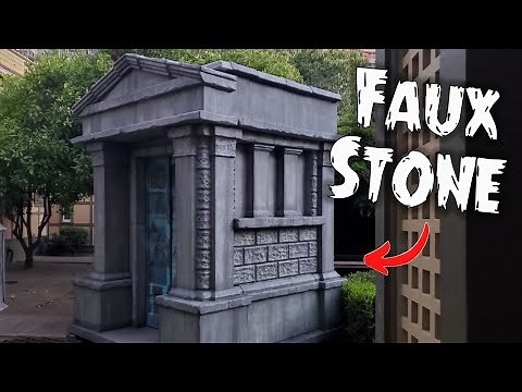 Building a Realistic Life-Size Walk-In Crypt Mausoleum for Halloween