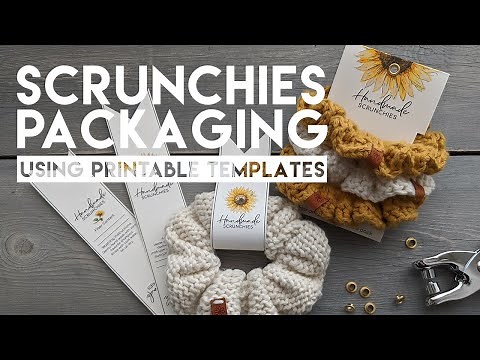 Packaging Scrunches Using a Savlabot 3 Pack Card Template