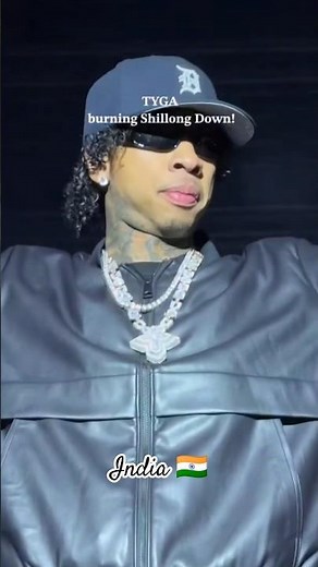 Tyga perform in cherry blossom in Shillong in India 🇮🇳