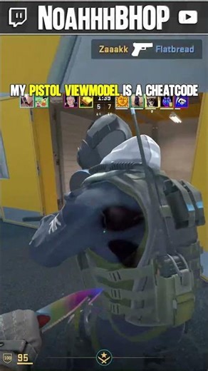 pistol viewmodel #csgo #counterstrike #csgomoments #bhop #cs2 #cs2clip #csgoclips