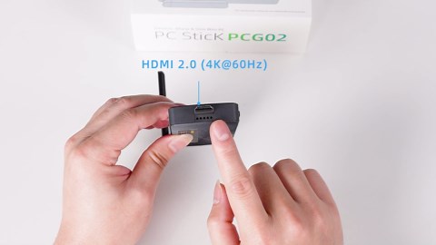 Amazon.com: MeLE Fanless Mini PC Stick PCG02, N100 Compute Stick with Windows 11 Pro, 8GB 128GB Micro Desktop Computer, Full Functional USB-C, Gigabit Ethernet BT5.1 on Business Office Industrial IoT Home : Electronics