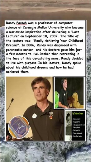 RANDY PAUSCH'S LAST LECTURE.