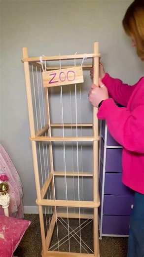 A stuffed animal storage that can hold over 80 plush toys was super easy to set up perfect for a