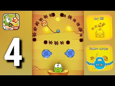 Cut the Rope: Experiments - Gameplay Walkthrough Part 4 | Ant Hill, Bamboo Chutes