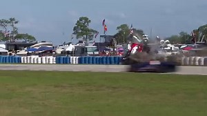 An unfortunate end to the #31 Whelen Cadillac V-Series.R's campaign at The 12 Hours of Sebring. Thankfully, Pipo Dirani has been evaluated and released from the care center. #IMSA #Sebring #SebringInternationalRaceway #12hoursofsebring #Weathertech #Michelin #MichelinMotorsport #MotulMotorsport | IMSA