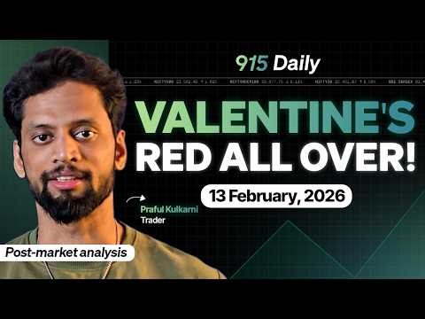 VIX up with a trending day | 13 Feb | Nifty & Sensex Analysis | 915Daily | Praful Kulkarni