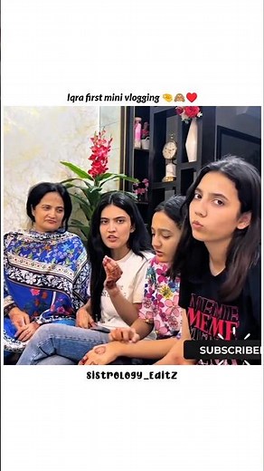Iqra first mini vlogging 🤏🙈♥️ | #sistrology #trending #viral