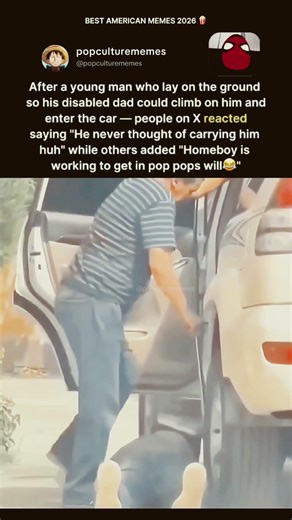 his "human ladder" move for his disabled dad is breaking the internet 🪜📉 #viral