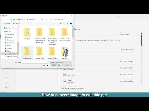 How to convert image to editable ppt