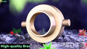 Fire Hydrant Adapter 2-1/2" NST/NH Female x 2" NPT Male, Fire Hydrant Port Adapter to Fire Trucks Hose 100% Brass Coupling with Pin Lugs Connection of 2-1/2" Fire Hydrant to 2" NPT Fire Hose