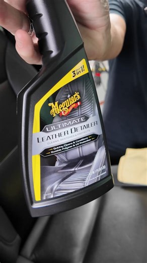 How do you clean, nourish & protect the leather on your car or truck? Ultimate Leather Detailer! #meguiars #diy #detailer #automotive #leather #ReflectYourPassion | Meguiar's
