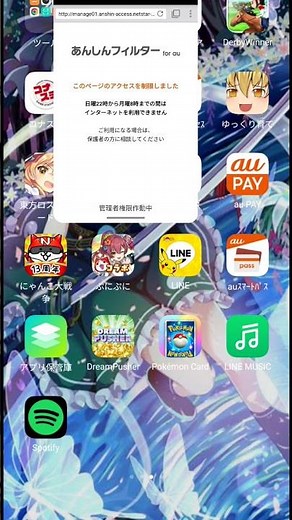 安心フィルター自己流解除方法！by au