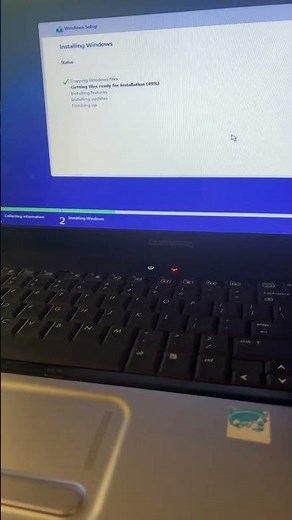 Installing Windows 10 on a 2008 Compaq Presario CQ61 final demo part 1