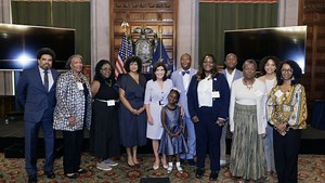 The state's newly formed Commission on Reparation Remedies kicked off their first meeting just a few weeks ago and is expected to deliver a report with their findings and recommendations next year. Assemblywoman Michaelle C. Solages (D-Nassau County) joins us to discuss the creation of the committee and their work ahead. Watch this weekend on your local PBS station, online at nynow.org, on our YouTube channel, or on the free PBS app. | New York NOW | Facebook