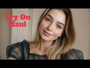 4K transparent outfit bikini | transparent summer dresses try on haul | negligee nightwear try on