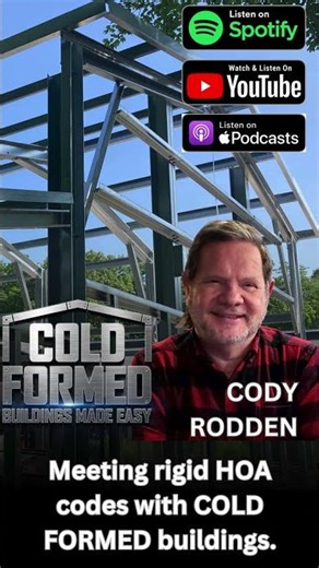 Meeting rigid HOA codes with #coldformedsteel #buildings