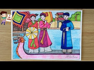 Vẽ giá trị thẩm mĩ của di sản văn hoá | Vẽ vẻ đẹp trong nghệ thuật truyền thống P2 | Vẽ lễ hội Lim