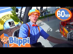 Blippi Rides At A Museum Park | Blippi Vehicles | Learning Videos for Kids