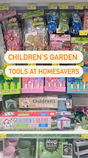 11K views · 28 reactions | Our new kids’ garden tools are here to turn playtime into gardening adventures. Let the little ones explore and have FUN!  #KidsGardenFun #HomeSaversAdventures #homesaverstores #homesavers #homesaversbargain #homesavershaul #regram #shoppinglist #homesaverstrip #bargain | Homesavers | Facebook