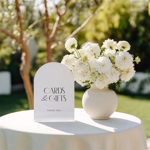 Cards and Gifts Sign | Wishing Well | White Acrylic Wedding Sign With Base | Laser Engraved & Hand Painted - Etsy Australia