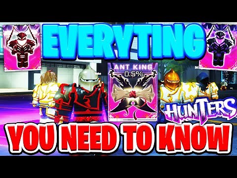HUNTERS! Everything you need to know! Hunters Roblox GUIDE! CODES, RANK UP