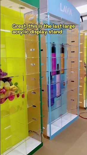 Great, this is the last large acrylic display stand #acrylicdisplaystand #acrylicshelf #acrylic