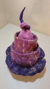 Felt Witcher Hat, Costume Hat Fairy, Renfest , Renfairy , Purplefelthat, Halloween Hat Suana Hat - Etsy