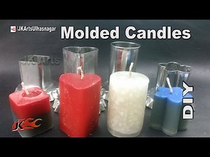 DIY How to Make candles with molds | JK Arts 958