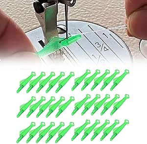 Fish Mouth Sewing Machine Needle Threader, 2024 New Automatic Sewing Needle Threader, Fish Type Needle Threader,Upgrade Quick Sewing Machine Loop, Easy Selfthread Needle Threaders Tool(5pcs)