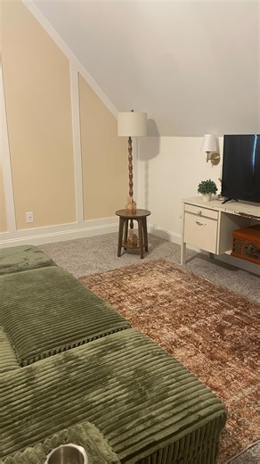 Bonus room makeover anyone!? Since moving in, our bonus room had been the -something doesn’t have a home, throw in the bonus room- kind of room. & then shut the door and ignore the chaos 😂 I finally gathered my vision for the space and with convenience and a budget- brought it to life. Everything from the couch, to the the leather chair, to the rug… WALMART!! I held back on some of the decorating because, well.. ya know it’s Christmas decorating time around here so once those boxes come down fr