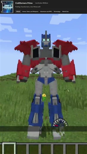 Minecraft'ta Transformers Modu! 🤖 Minecraft Transformers Mod!