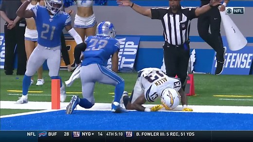 Big play Slay! CB steps in front of Keenan Allen for INT