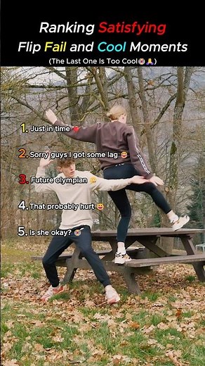 Ranking Wild Flip Fails vs Perfect Flip Moments! 🤯🏆 #shorts #viralvideo #funny #flip #fail