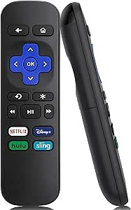 Universal Replacement Remote Control for Roku Express, for Roku Premiere, for Roku Box, for Roku Player, for Roku 1 2 3 4 -【NOT for Stick or TV】