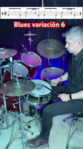 Blues Drum Rhythm variation 6