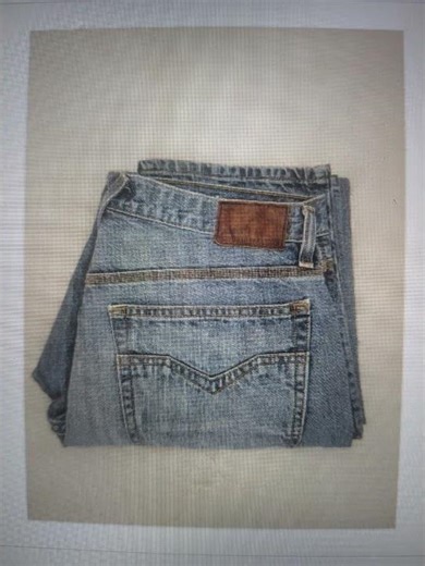 SIZE W36 L32 HARLEY DAVIDSON Men's Med. Wash Jeans INVPV1468