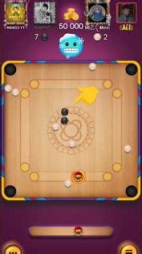 Carrom pool 2v2 50k Table ✅ opponent miss short 🧿 #carrompool #like